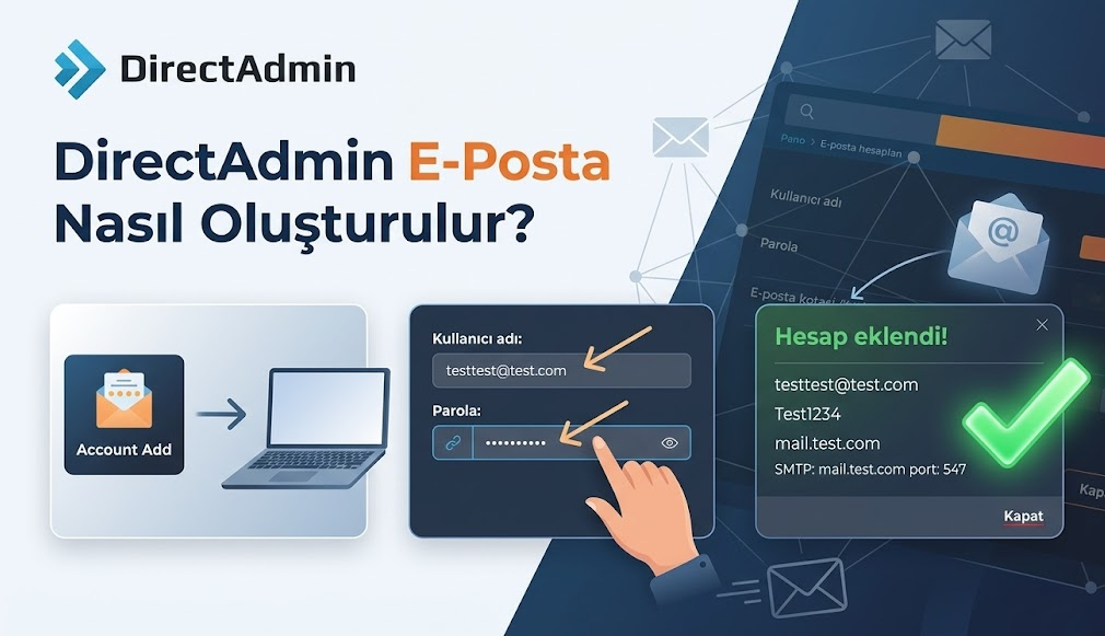 DirectAdmin E-Posta Nasıl Oluşturulur?